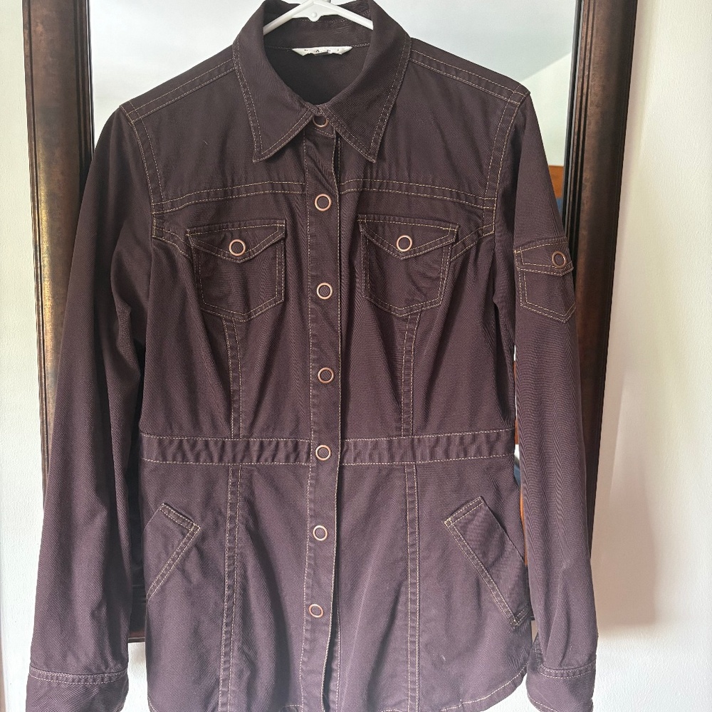 Brown twill jacket